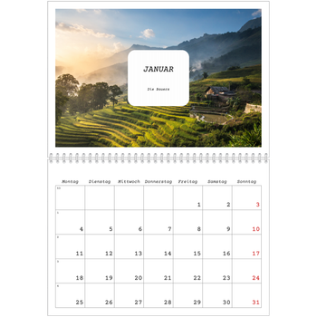 Fotokalender A4 doppelt — Die ganze Geschichte