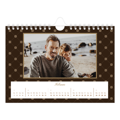 Fotokalender A5 — Vintage Schwarz-Weiß [Februar]