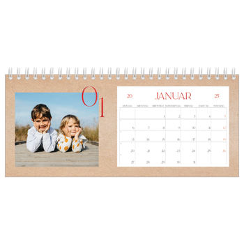 Tischkalender — Ein Hauch von Rot