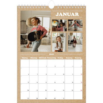Fotokalender A4 — Magazinstil
