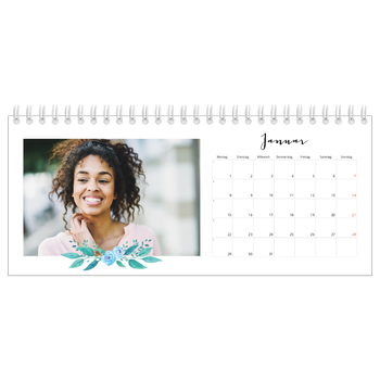 Tischkalender — Blumen-Illustrationen