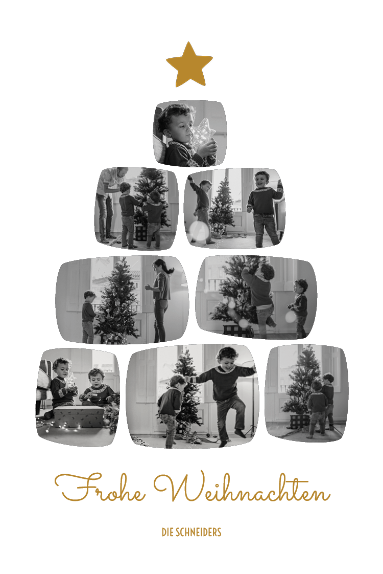 Fotokarten — Fotobaum – weiß