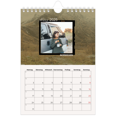 Fotokalender A5 — Wanderlust [Marsch]