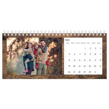 Tischkalender — Holzhintergründe