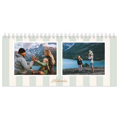 Tischkalender — Schrift und Streifen [deckblatt]