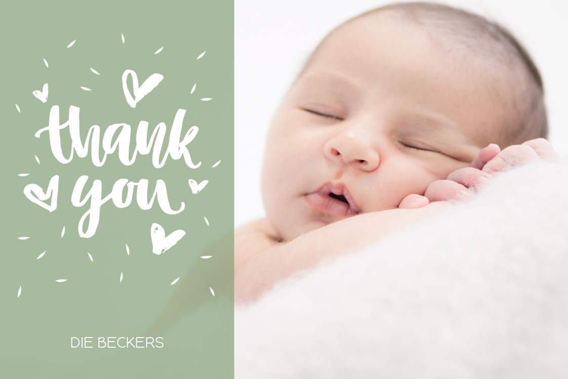 Dankeskarten — Feier