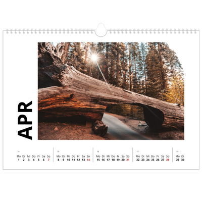 Fotokalender A3 — Datum groß [April]