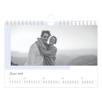 Fotokalender A5 — Farbige Rahmen