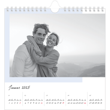 Fotokalender Quadratisch — Farbige Rahmen