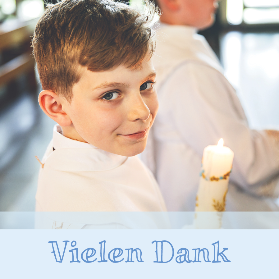 Dankeskarten — Lavendelblau