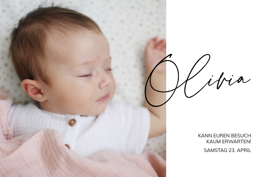 Einladungskarten — Eine kleine Nachricht