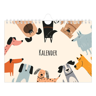 Fotokalender A5 — Hundepfoten und Kritzeleien [deckblatt]