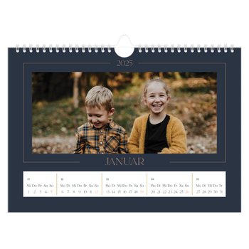 Fotokalender A4 — Preußisch Blau