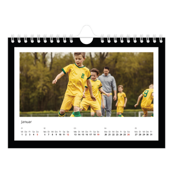 Fotokalender A5 — Schwarzer Rahmen