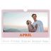 Fotokalender A4 — Rahmen im Retrostil [April]