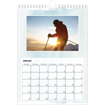 Fotokalender A4 — Wasserfarben Hintergründe