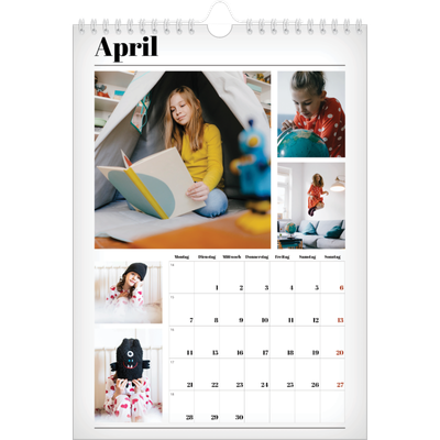 Fotokalender A4 (20 x 30 cm) — Zeitschriften-Stil [April]
