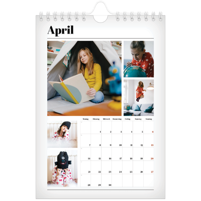 Fotokalender A5 — Zeitschriften-Stil [April]