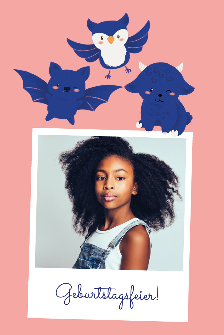 Einladungskarten — Nachtaktive Tiere