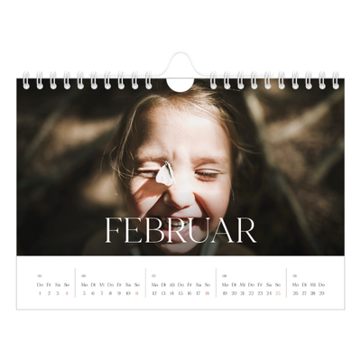Fotokalender A5 — Zwölf große Monate [Februar]