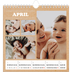 Jahreskalender Quadratisch — Magazinstil [April]