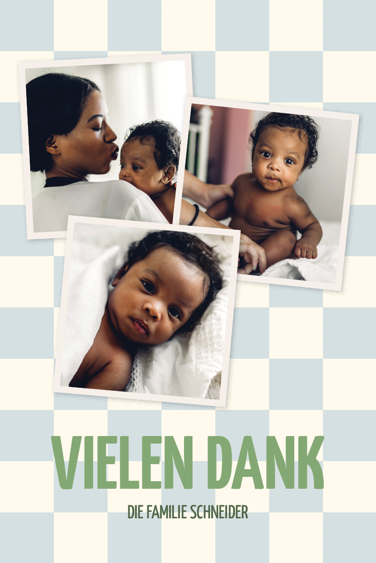 Dankeskarten — Kleine Fliesen