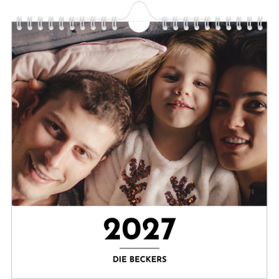 Jahreskalender Quadratisch — Buchstaben im Fokus [deckblatt]