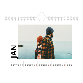 Fotokalender A5 — Datum groß