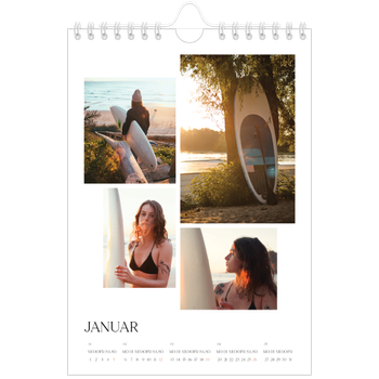 Fotokalender A5 — Surfen bei Sonnenuntergang