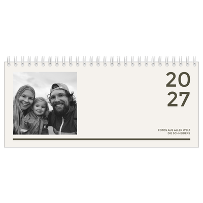 Tischkalender — Modern und kräftig [deckblatt]