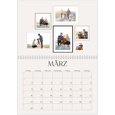Fotokalender A4 doppelt (30 x 40 cm) — Fotowand [Marsch]