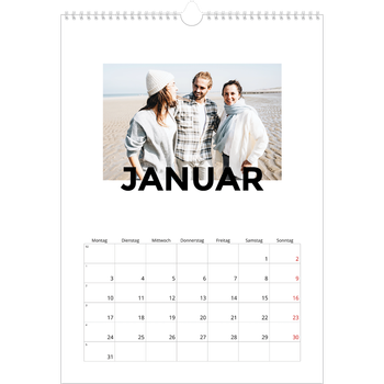 Fotokalender A3 — Verstreute Buchstaben