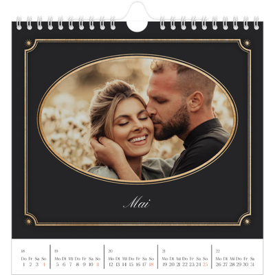 Jahreskalender Quadratisch — Vintage und klassisch [deckblatt]