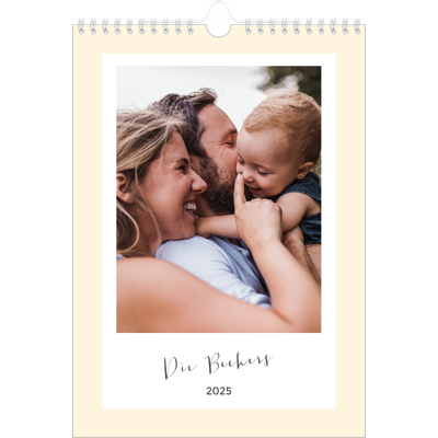 A4 Familienplaner — Moderner Planer - 3-köpfige Familie [deckblatt]