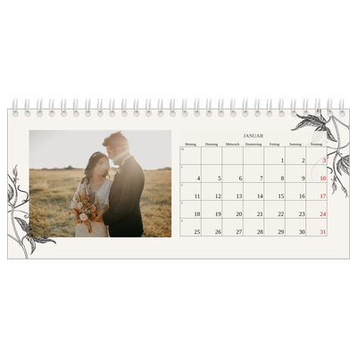 Tischkalender — Tinte und Efeu [Januar]