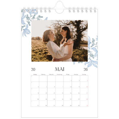 Fotokalender A5 — Elegante Blumen [deckblatt]