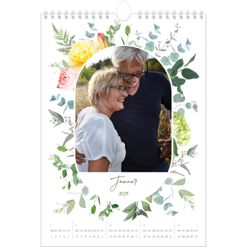 Fotokalender A4 — Klassisch geblümt