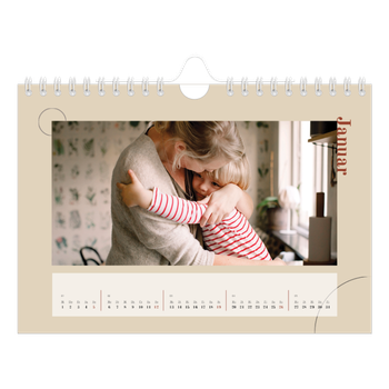 Fotokalender A5 — Assymetrischer Text