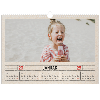 Fotokalender A3 — Stempeleffekt