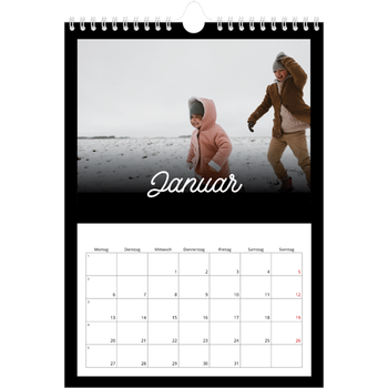 Fotokalender A4 — Schwarzes