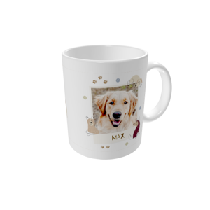 Tasse bedrucken — Verspielter Welpe