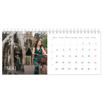 Tischkalender — Einfacher Serif [deckblatt]