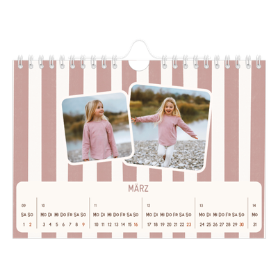 Fotokalender A5 — Retro-Muster [Marsch]