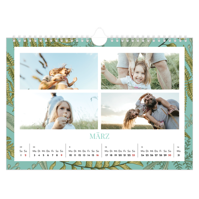 Fotokalender A4 — Blumiger Hintergrund [Marsch]