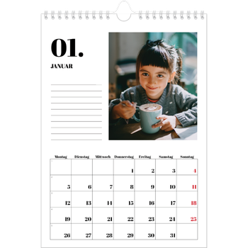 Fotokalender A4 — Serif und Momente