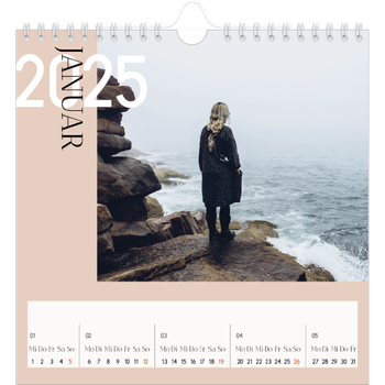 Fotokalender Quadratisch — Überlappender Text