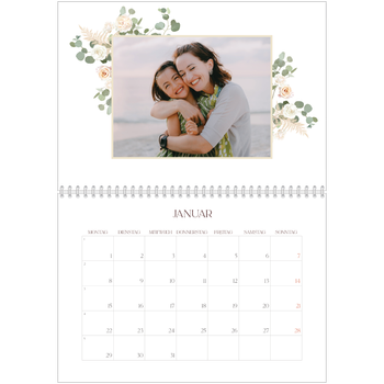 Fotokalender A4 doppelt — Boho