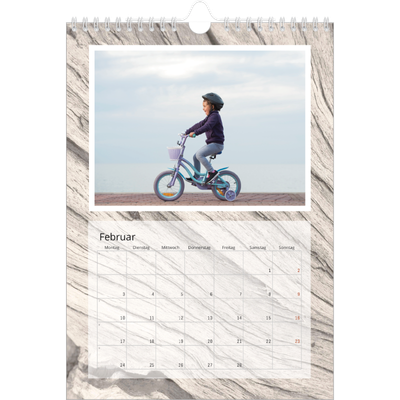 Fotokalender A4 (20 x 30 cm) — Holzstrukturen [Februar]