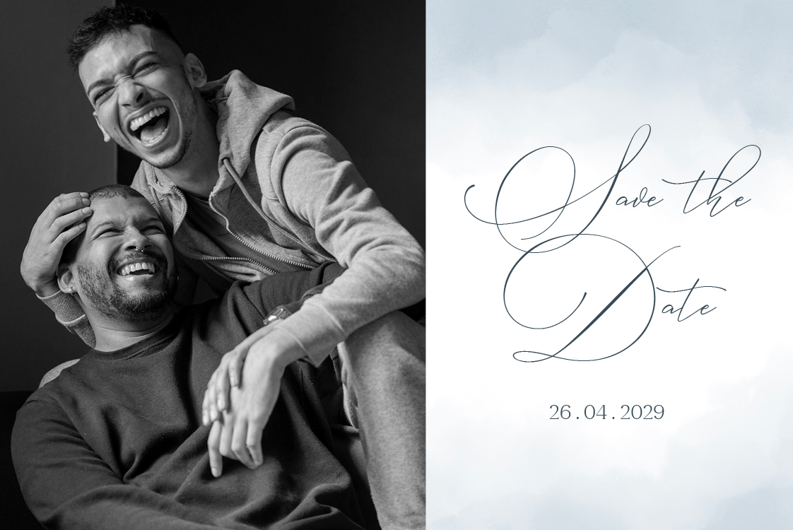 Save the date — Aquarell-Abstrakt