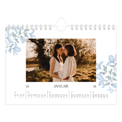 Fotokalender A5 — Elegante Blumen [Januar]